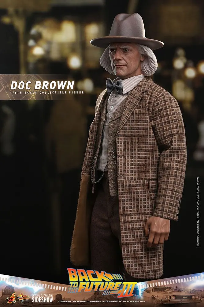 Back To The Future III Movie Masterpiece Action Figure 1/6 Doc Brown 32 cm termékfotó