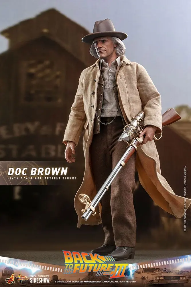 Back To The Future III Movie Masterpiece Action Figure 1/6 Doc Brown 32 cm termékfotó