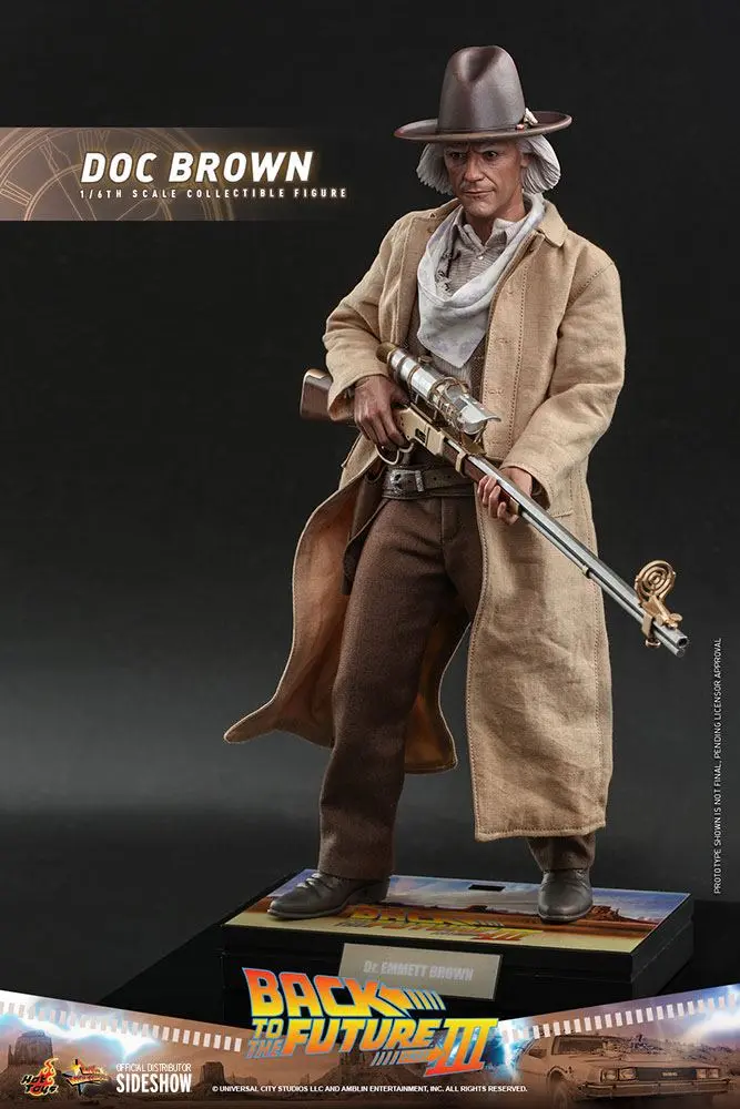 Back To The Future III Movie Masterpiece Action Figure 1/6 Doc Brown 32 cm product photo