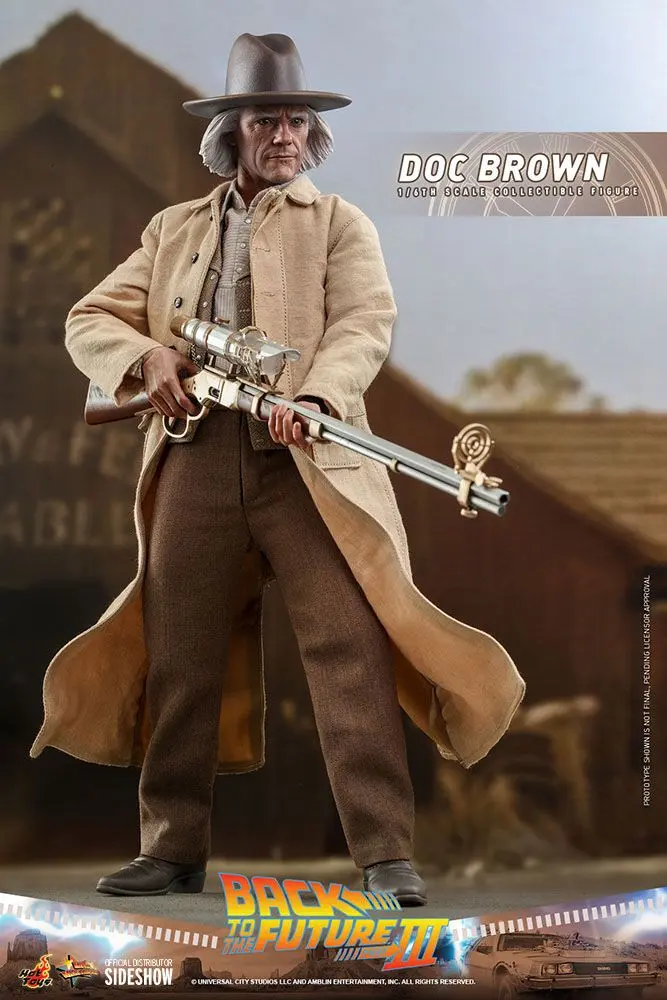 Back To The Future III Movie Masterpiece Action Figure 1/6 Doc Brown 32 cm termékfotó