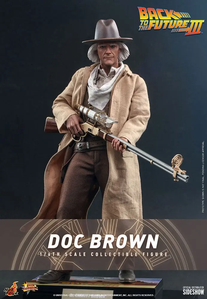 Back To The Future III Movie Masterpiece Action Figure 1/6 Doc Brown 32 cm termékfotó