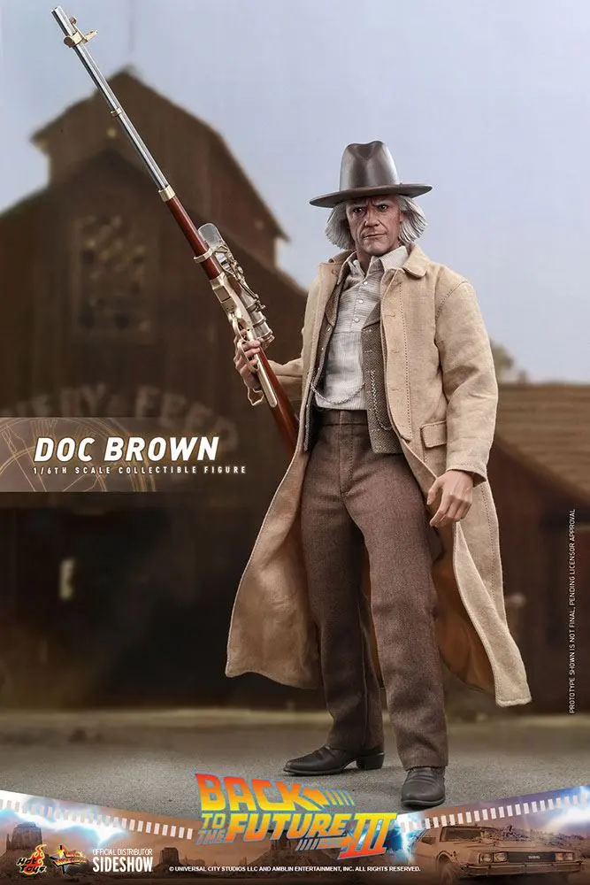 Back To The Future III Movie Masterpiece Action Figure 1/6 Doc Brown 32 cm product photo