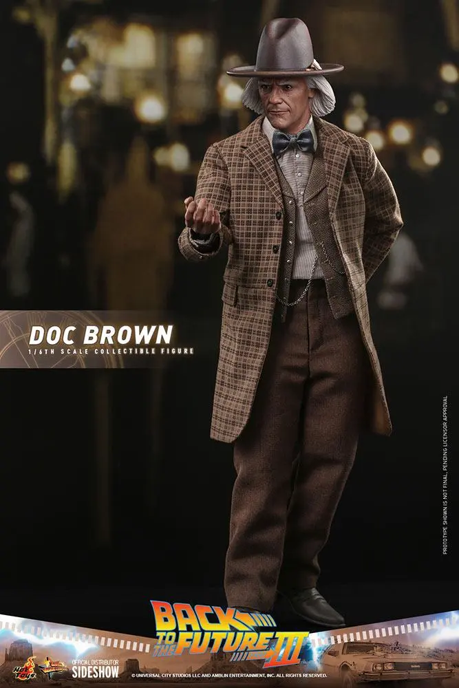 Back To The Future III Movie Masterpiece Action Figure 1/6 Doc Brown 32 cm termékfotó