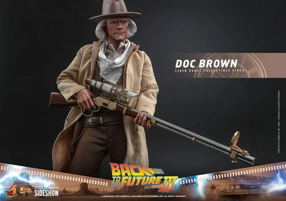 Back To The Future III Movie Masterpiece Action Figure 1/6 Doc Brown 32 cm termékfotó