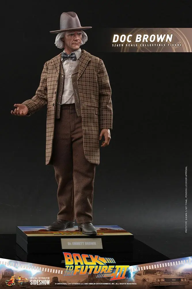 Back To The Future III Movie Masterpiece Action Figure 1/6 Doc Brown 32 cm termékfotó