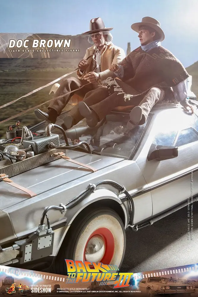 Back To The Future III Movie Masterpiece Action Figure 1/6 Doc Brown 32 cm termékfotó