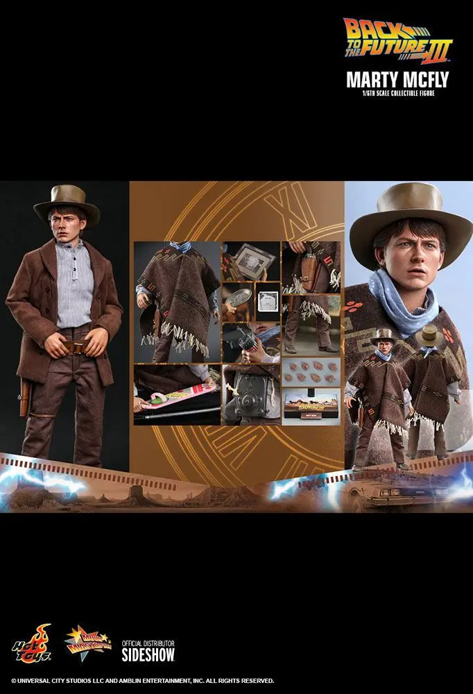 Back To The Future III Movie Masterpiece Action Figure 1/6 Marty McFly 28 cm termékfotó