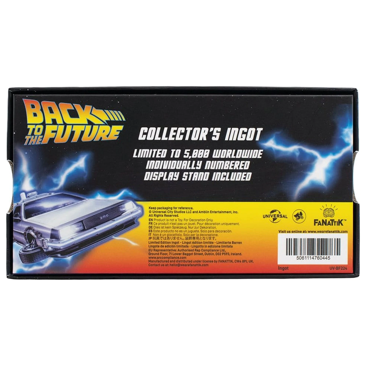 Back to the Future Ingot Stained Glass-Style Limited Edition product photo