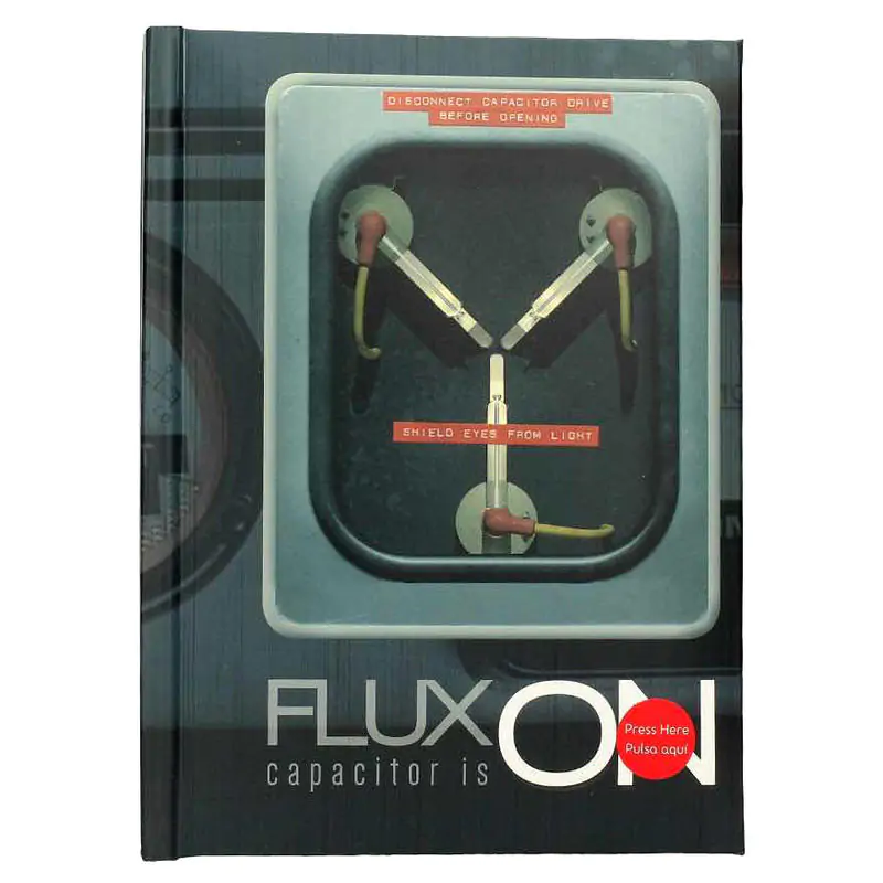 Back to the Future notebook with lights product photo