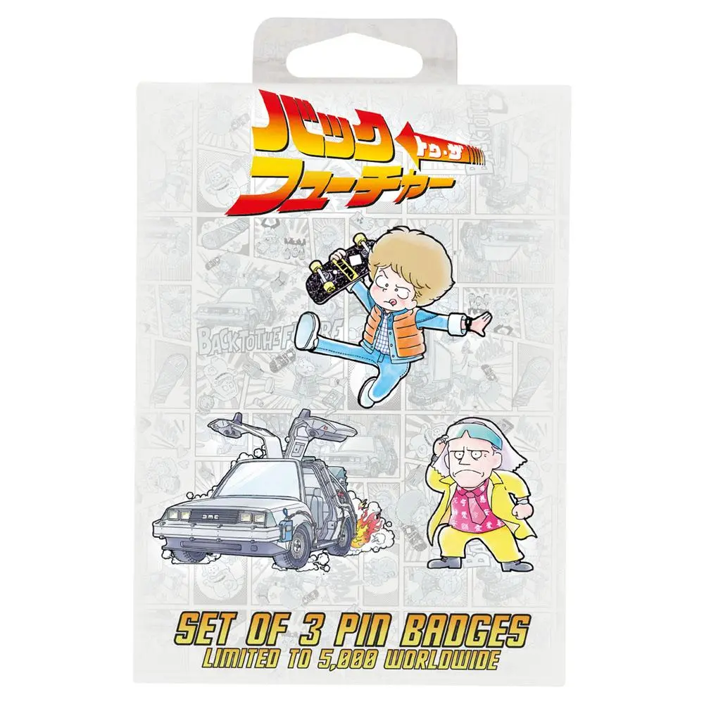 Back to the Future Pin Badge Set Limited Japanese Edition termékfotó