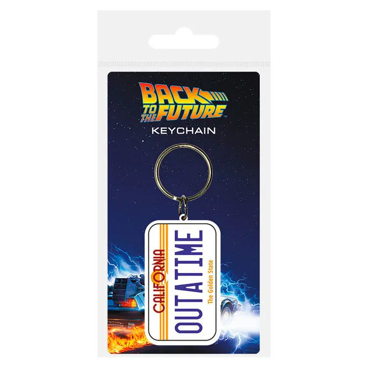 Back to the Future Rubber Keychain License Plate 6 cm termékfotó