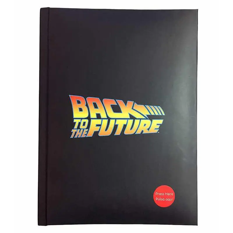 Back to the Future logo light notebook product photo