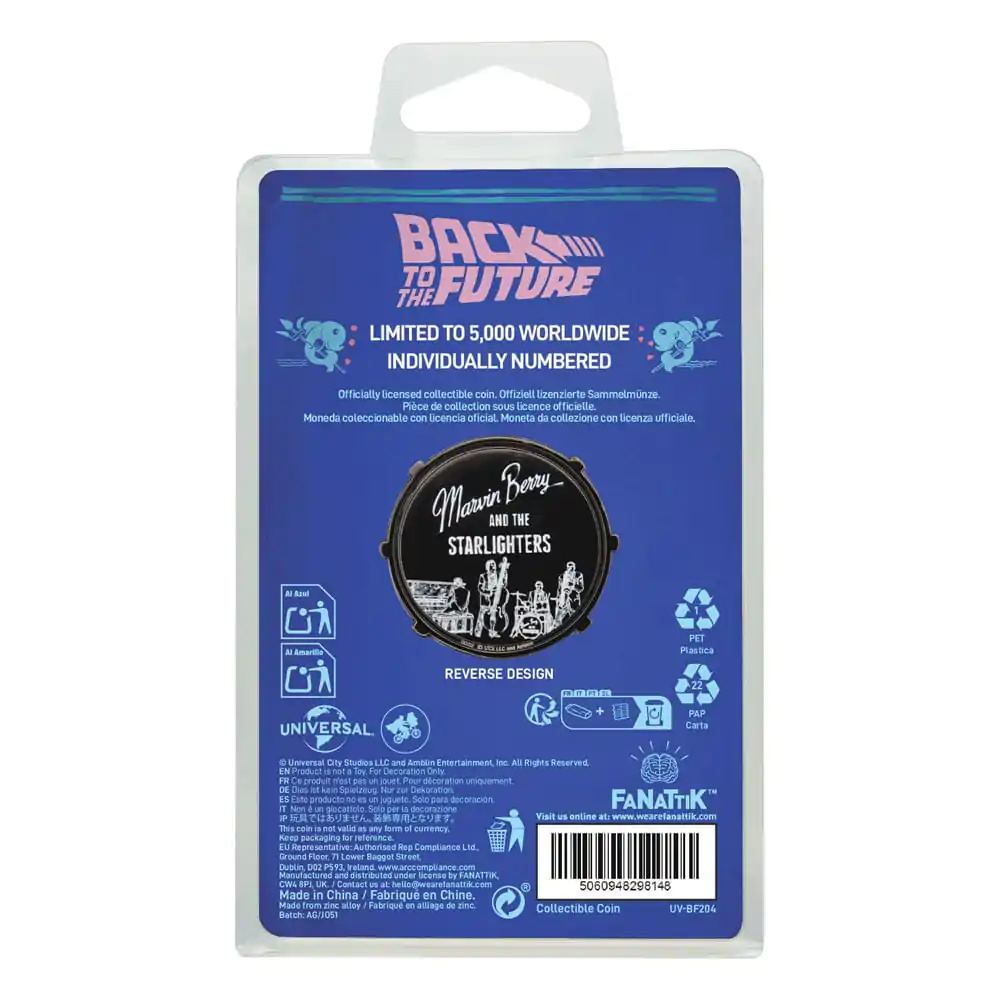 Back To The Future Collectable Coin Marvin Berry & The Starlighters Limited Edition          product photo