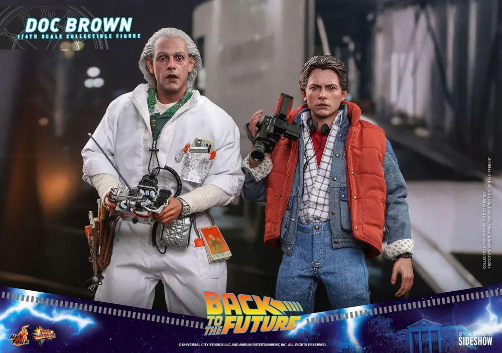 Back To The Future Movie Masterpiece Action Figure 1/6 Doc Brown 30 cm termékfotó