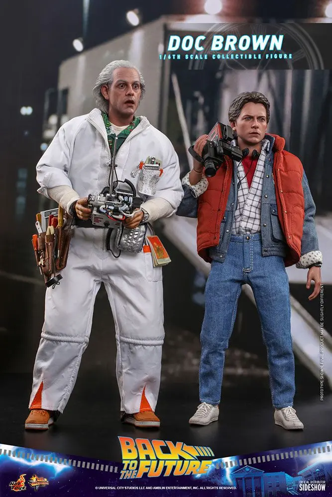 Back To The Future Movie Masterpiece Action Figure 1/6 Doc Brown 30 cm termékfotó