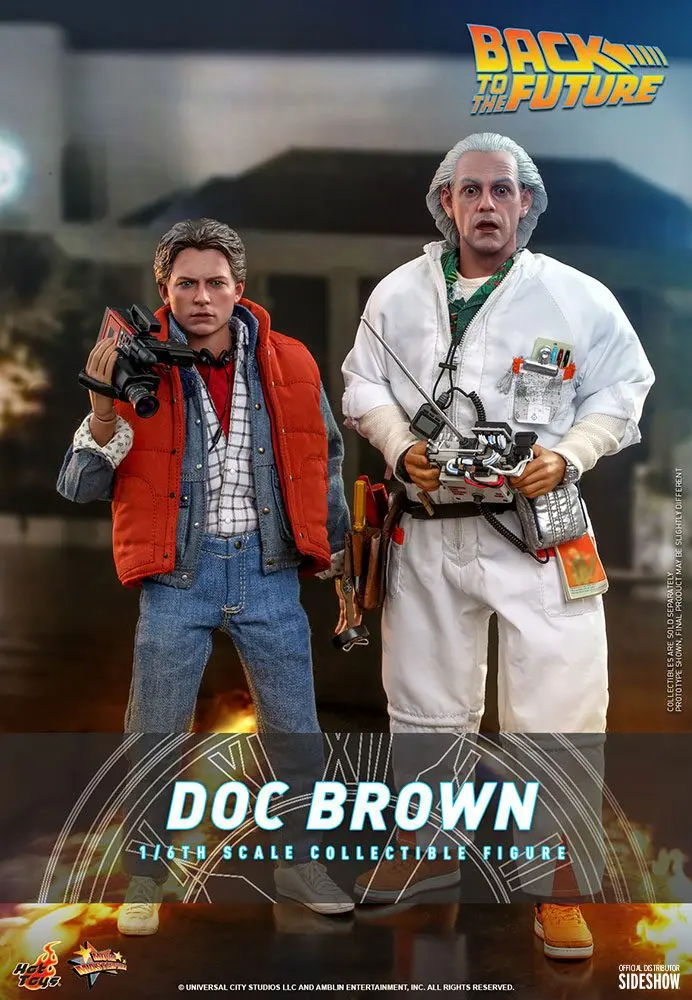 Back To The Future Movie Masterpiece Action Figure 1/6 Doc Brown 30 cm termékfotó