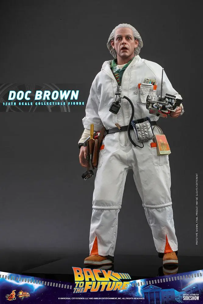 Back To The Future Movie Masterpiece Action Figure 1/6 Doc Brown 30 cm termékfotó