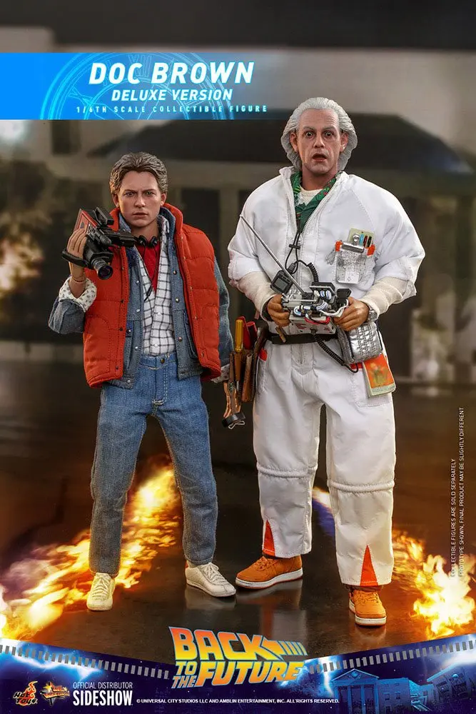 Back To The Future Movie Masterpiece Action Figure 1/6 Doc Brown (Deluxe Version) 30 cm termékfotó