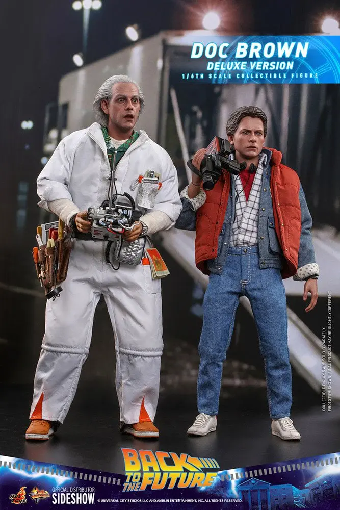 Back To The Future Movie Masterpiece Action Figure 1/6 Doc Brown (Deluxe Version) 30 cm termékfotó