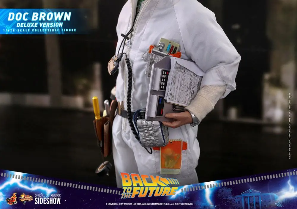 Back To The Future Movie Masterpiece Action Figure 1/6 Doc Brown (Deluxe Version) 30 cm termékfotó