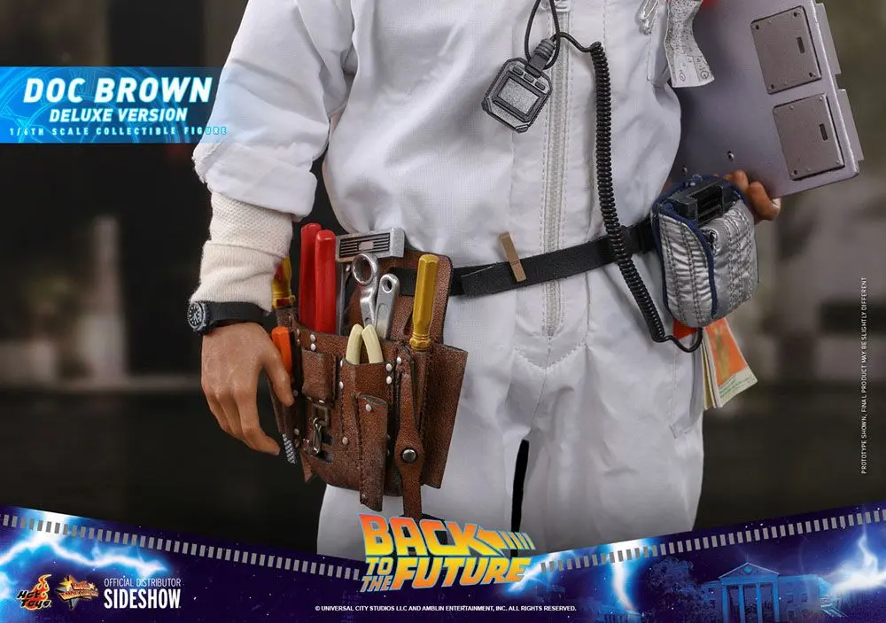 Back To The Future Movie Masterpiece Action Figure 1/6 Doc Brown (Deluxe Version) 30 cm termékfotó