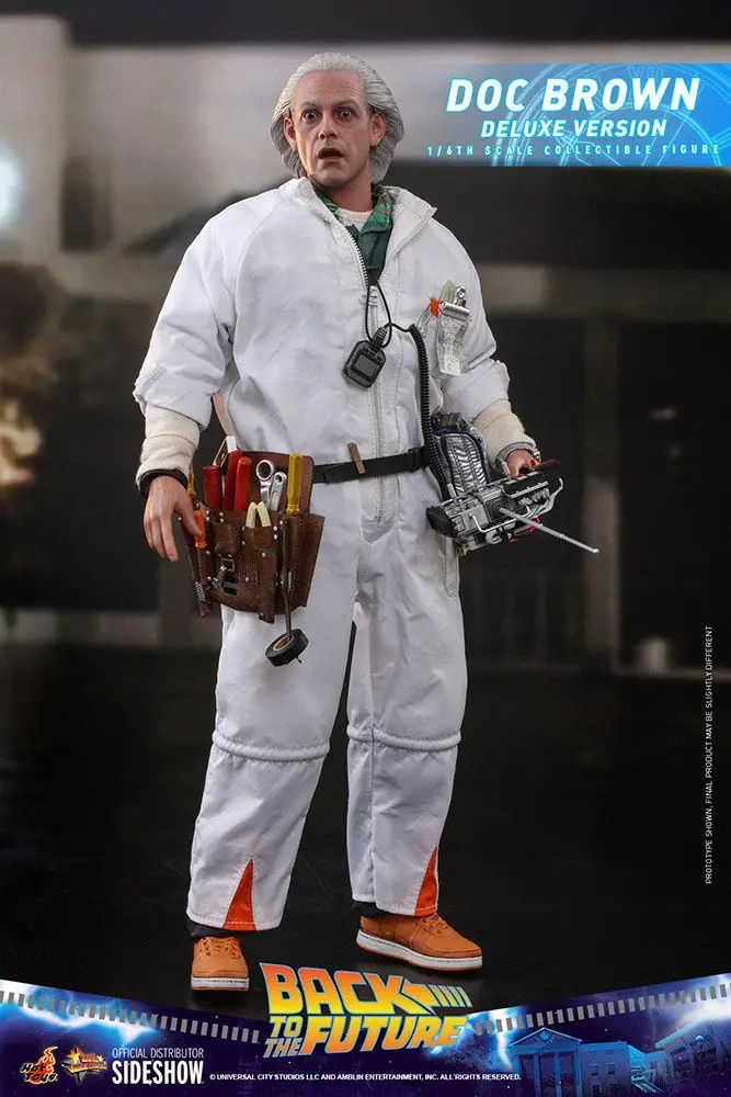 Back To The Future Movie Masterpiece Action Figure 1/6 Doc Brown (Deluxe Version) 30 cm termékfotó