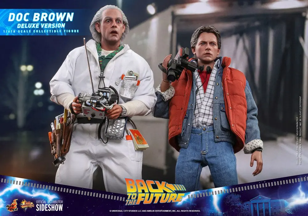 Back To The Future Movie Masterpiece Action Figure 1/6 Doc Brown (Deluxe Version) 30 cm termékfotó