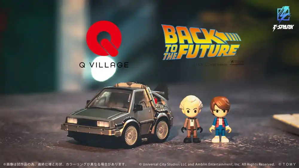 Back to the Future Q-Village Vehicle with mini-figures Time Machine 9 cm product photo