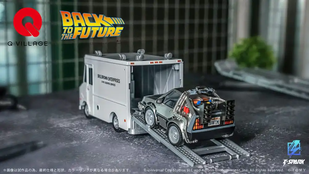 Back to the Future Q-Village Vehicles with mini-figures Time Machine Deluxe Set 9 cm product photo