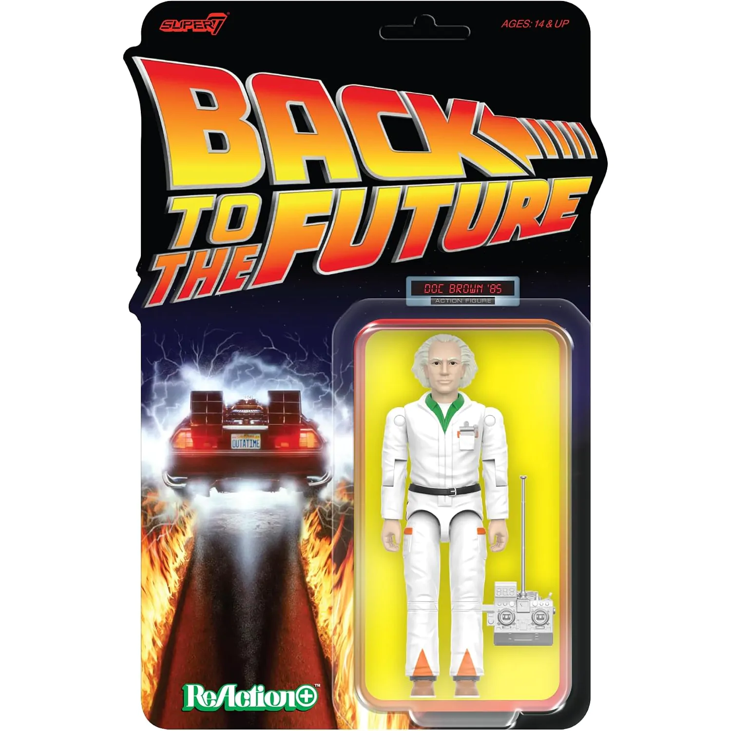 Back To The Future ReAction+ Action Figure Wave 01 Doc Brown '85 product photo