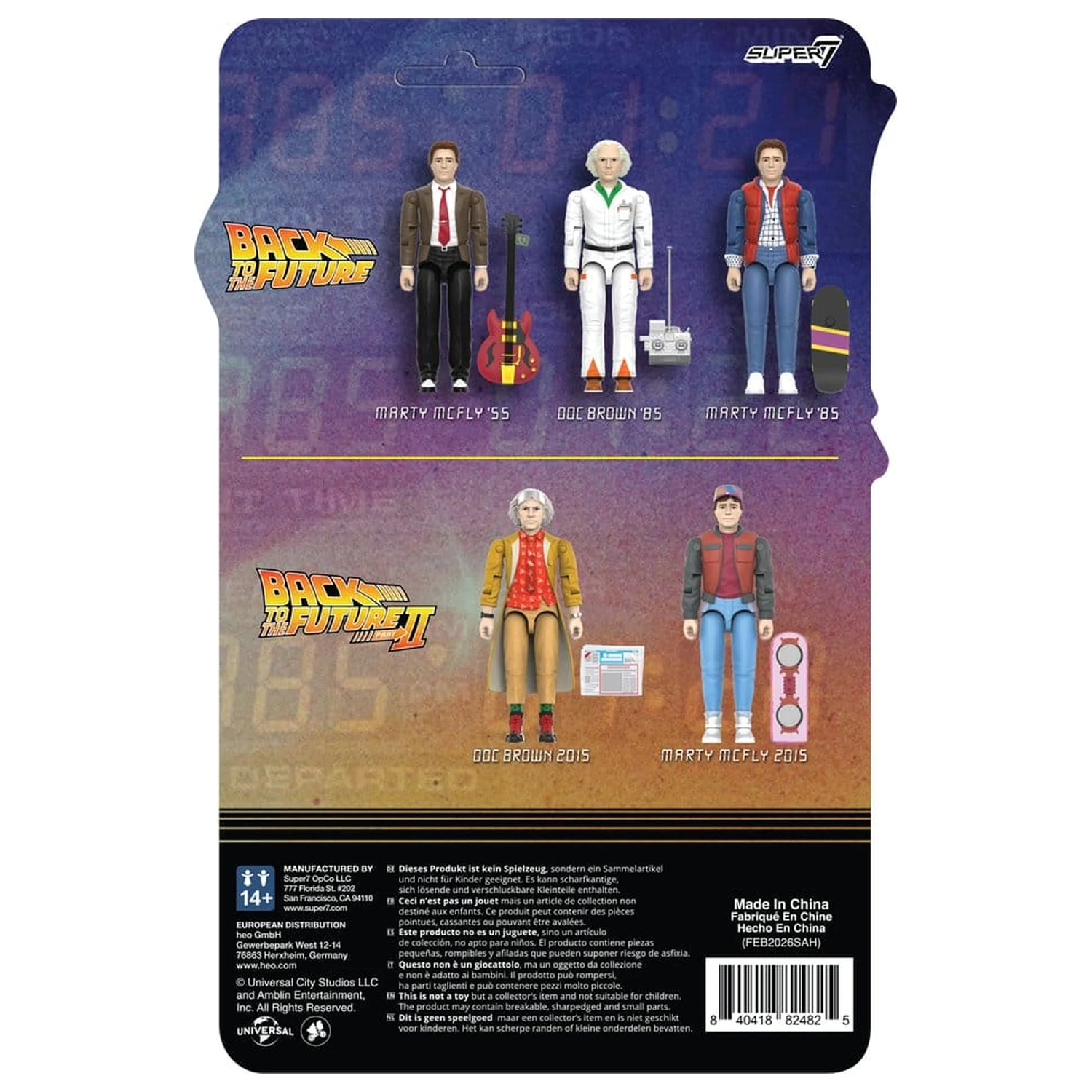 Back to the Future ReAction+ Action Figure Wave 02 Marty McFly (2015) product photo
