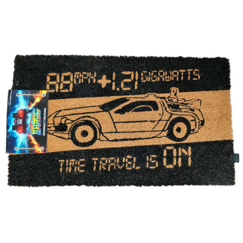 Back to the Future Time Machine doormat product photo