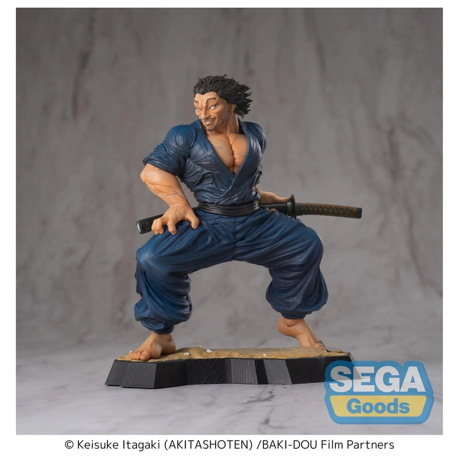 Baki-Dou Luminasta PVC Figure Musashi Miyamoto 17 cm product photo
