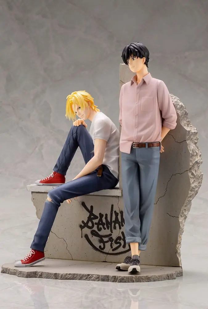 Banana Fish PVC ARTFXJ Statue 1/8 Ash &amp; Eiji 25 cm product photo