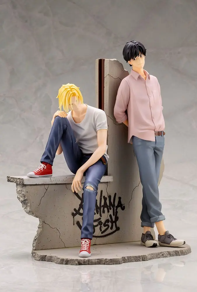 Banana Fish PVC ARTFXJ Statue 1/8 Ash &amp; Eiji 25 cm product photo