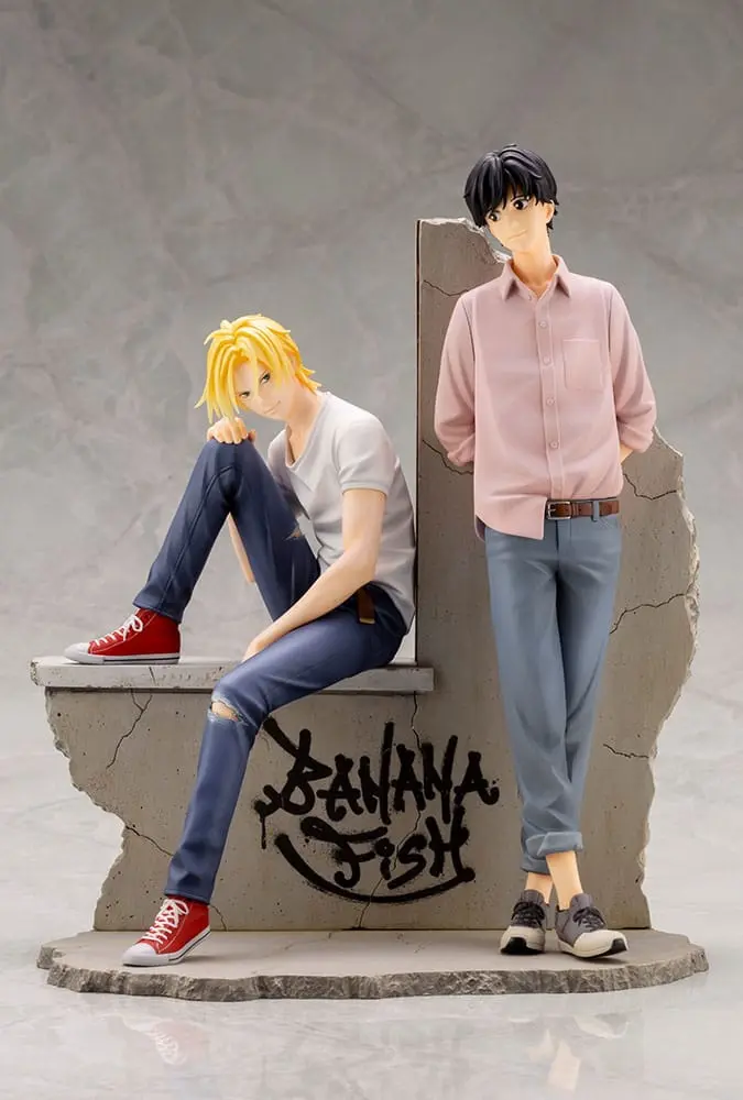 Banana Fish PVC ARTFXJ Statue 1/8 Ash &amp; Eiji 25 cm product photo