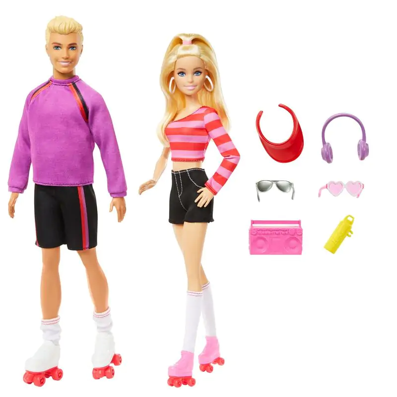 Barbie pack 2 Barbie and Ken Skaters dolls product photo