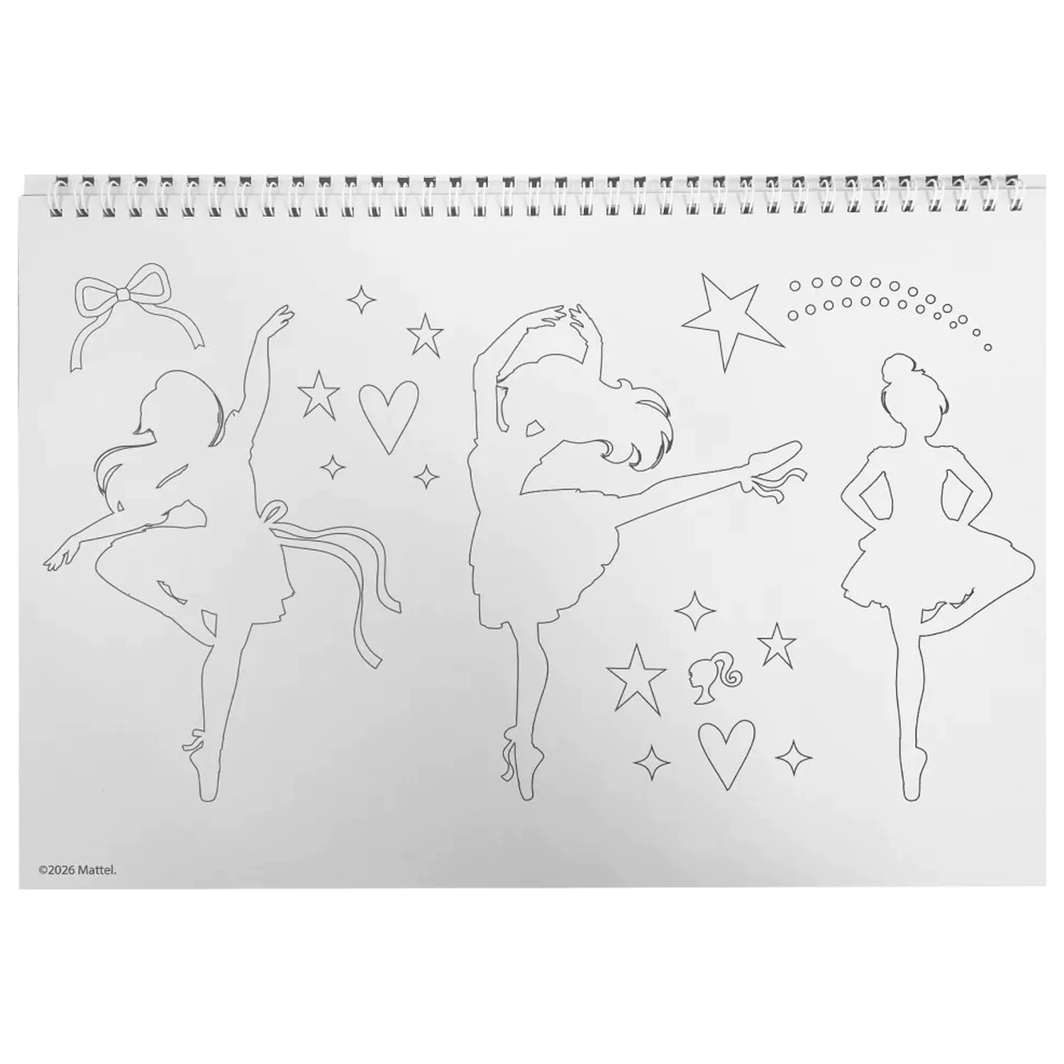 Barbie Ballerina A4 Spiral Sketchbook 40 Sheets with Stickers product photo