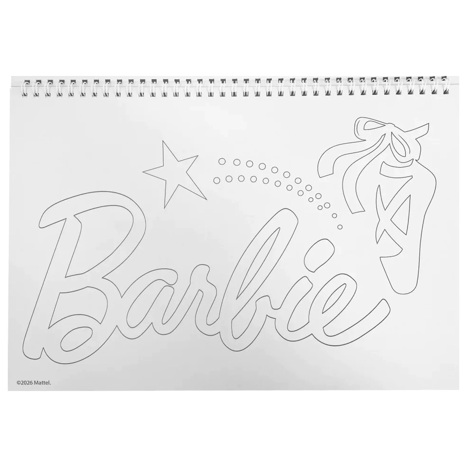 Barbie Ballerina A4 Spiral Sketchbook 40 Sheets with Stickers product photo