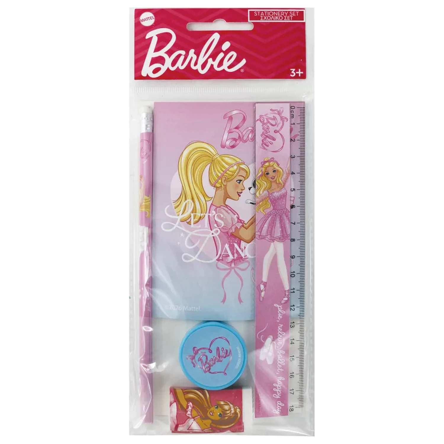 Barbie Ballerina Stationery Set 5-piece product photo