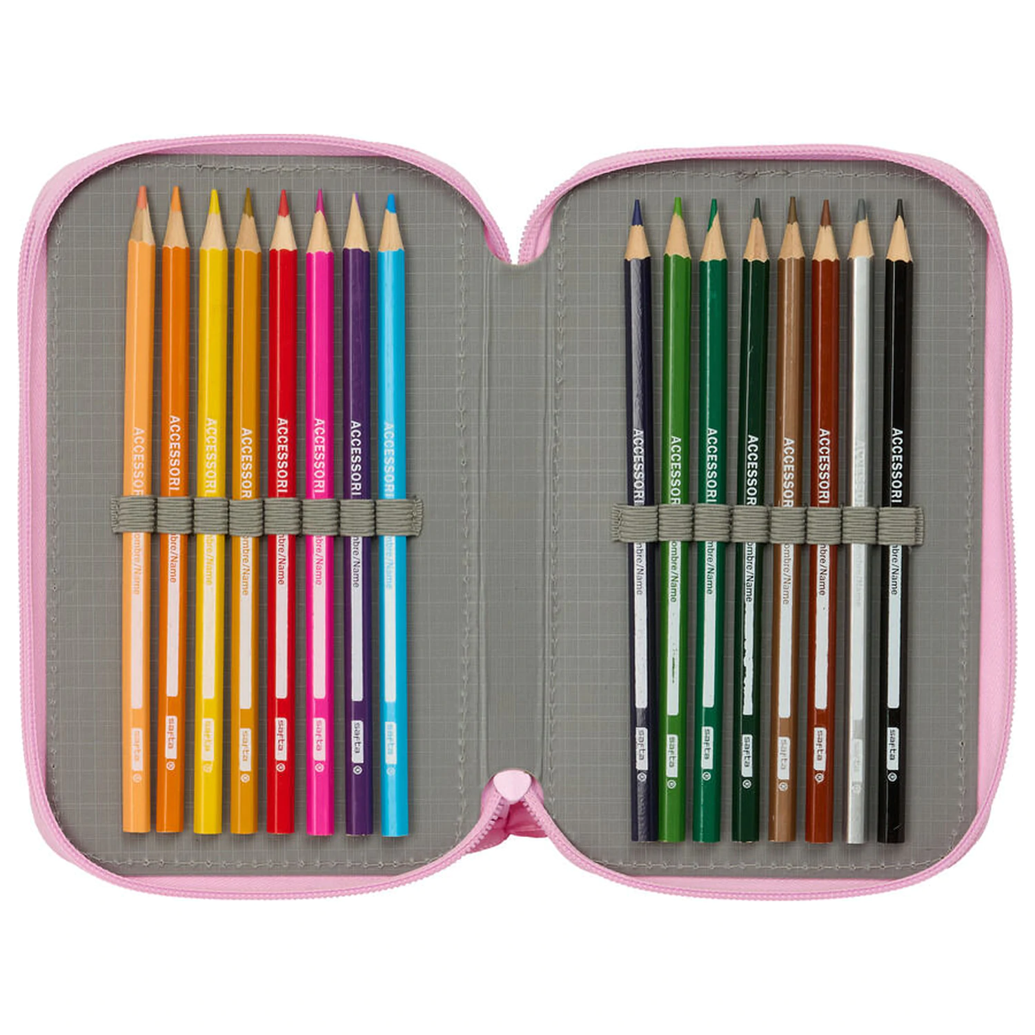 Barbie Ballet triple pencil case 37pcs product photo