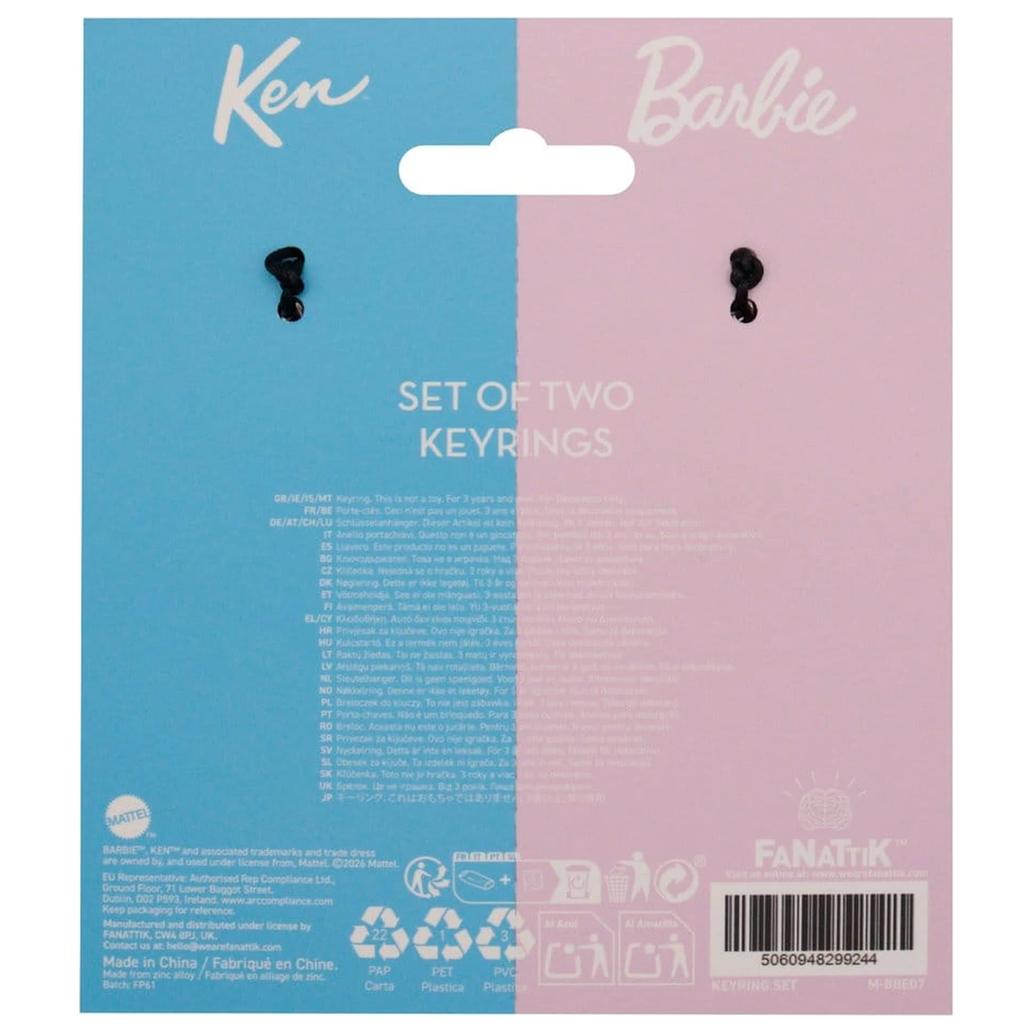 Barbie Keyring Set Barbie & Ken Twin Box product photo