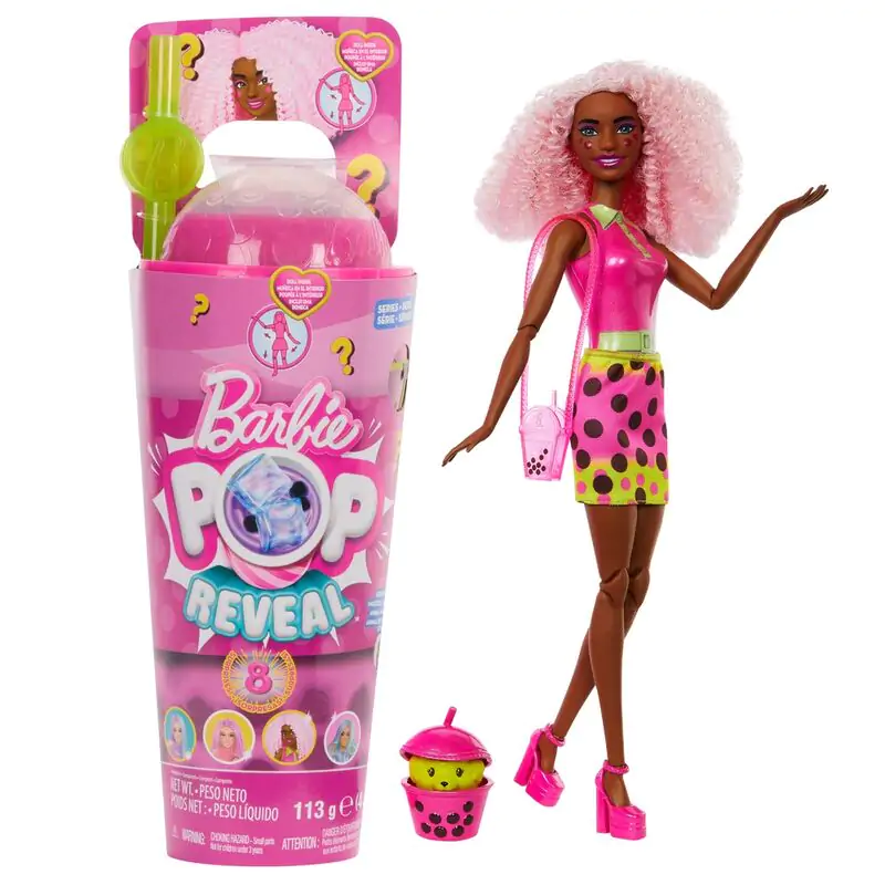 Barbie Bubble tea Red Fruits Pop Reveal doll product photo