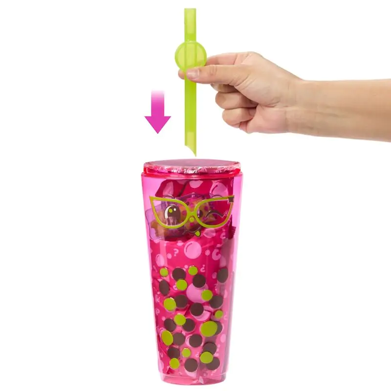 Barbie Bubble tea Red Fruits Pop Reveal doll product photo