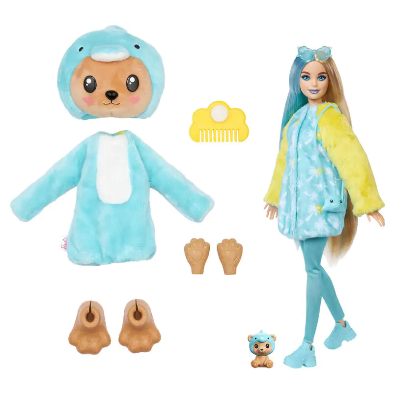 Barbie Chelsea Cutie Reveal Serie Costumes Dolphin Bear doll termékfotó