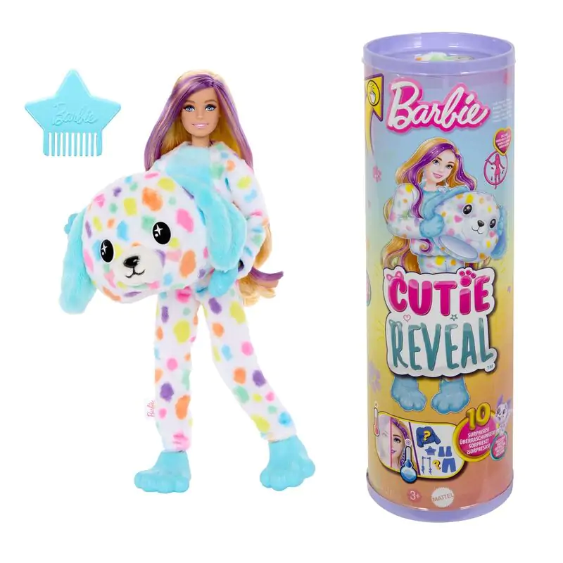 Barbie Cutie Reveal Dalmatian Dreams of colour doll product photo