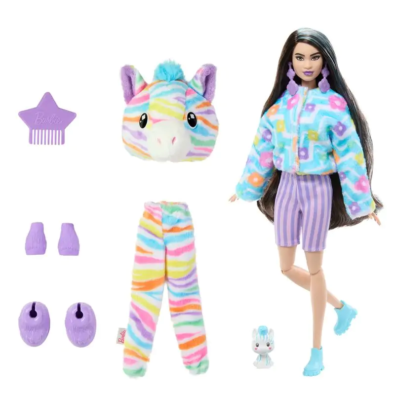 Barbie Cutie Reveal Zebra Dreams of colour doll product photo