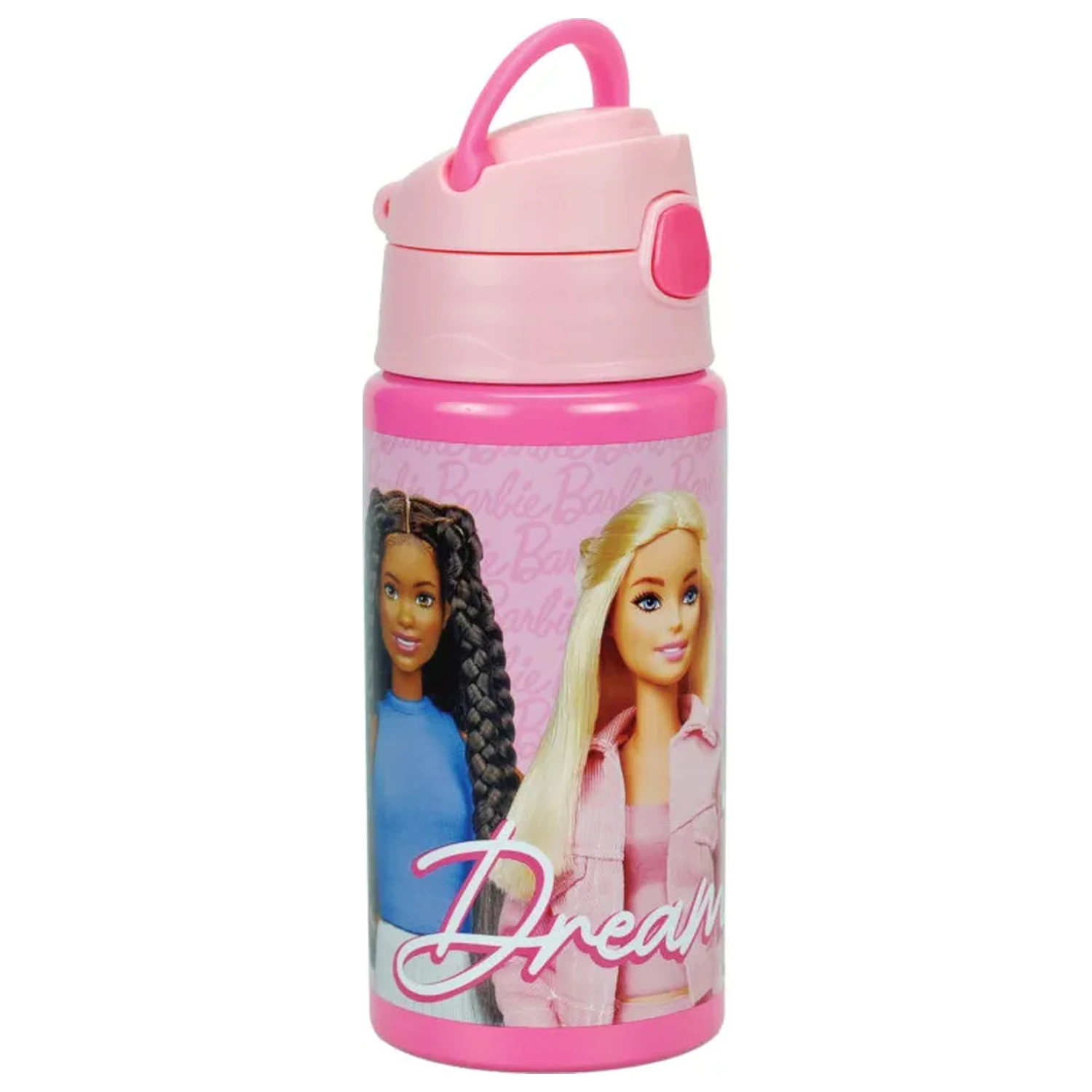 Barbie Dream Team Aluminum Straw Bottle with Hanger 500 ml product photo