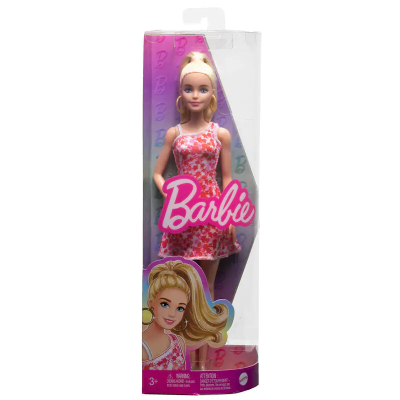 Barbie Fashionista Pink Flowers Dress doll termékfotó