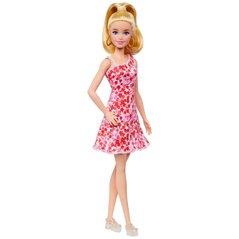 Barbie Fashionista Pink Flowers Dress doll termékfotó